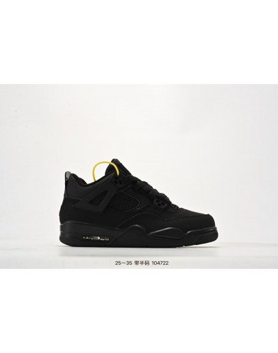 Kids Nike Air Jordan 4 Retro (Black Cat) Sneakers