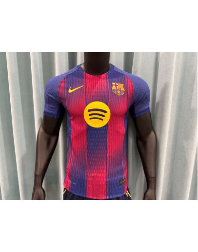 Nike Mens Barcelona Home 25/26 Blue/Red Stadium Jersey.