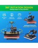 8 in 1 Digital Combo Heat Press Machine Multifunctional Sublimation Machine