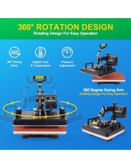 8 in 1 Digital Combo Heat Press Machine Multifunctional Sublimation Machine