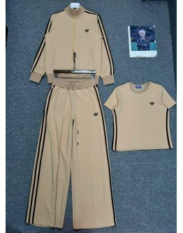 Adidas Tracksuit (Beige) High Quality