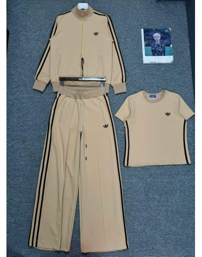 Adidas Tracksuit (Beige) High Quality