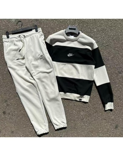 Nike Sweater and Sweatpants (Black and White)