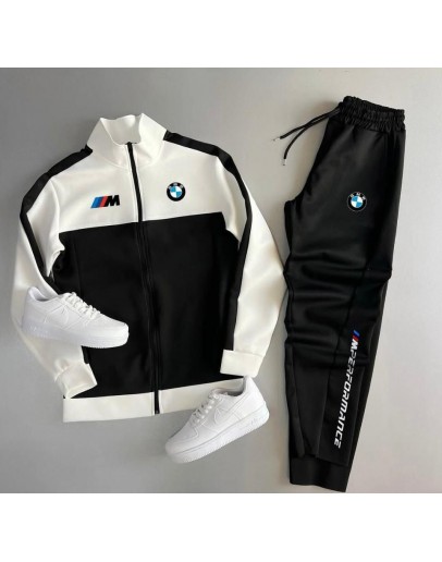 BMW Tracksuit (Black/White) High Quality